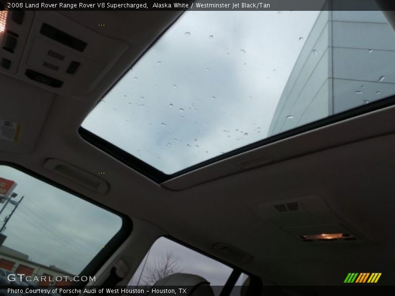 Alaska White / Westminster Jet Black/Tan 2008 Land Rover Range Rover V8 Supercharged
