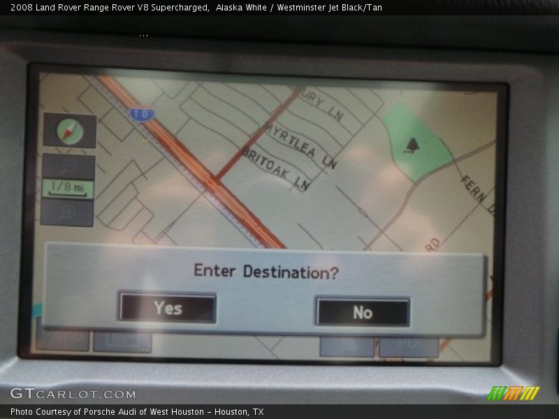 Alaska White / Westminster Jet Black/Tan 2008 Land Rover Range Rover V8 Supercharged