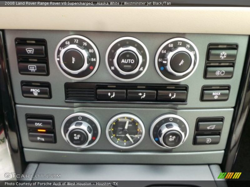 Alaska White / Westminster Jet Black/Tan 2008 Land Rover Range Rover V8 Supercharged