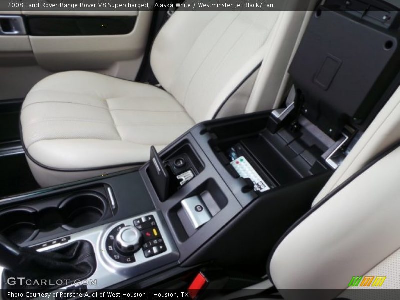 Alaska White / Westminster Jet Black/Tan 2008 Land Rover Range Rover V8 Supercharged