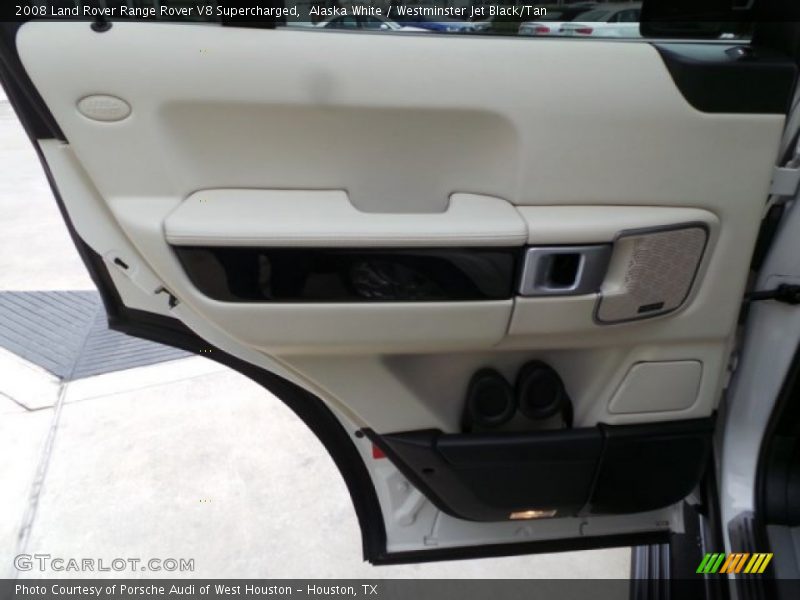 Alaska White / Westminster Jet Black/Tan 2008 Land Rover Range Rover V8 Supercharged