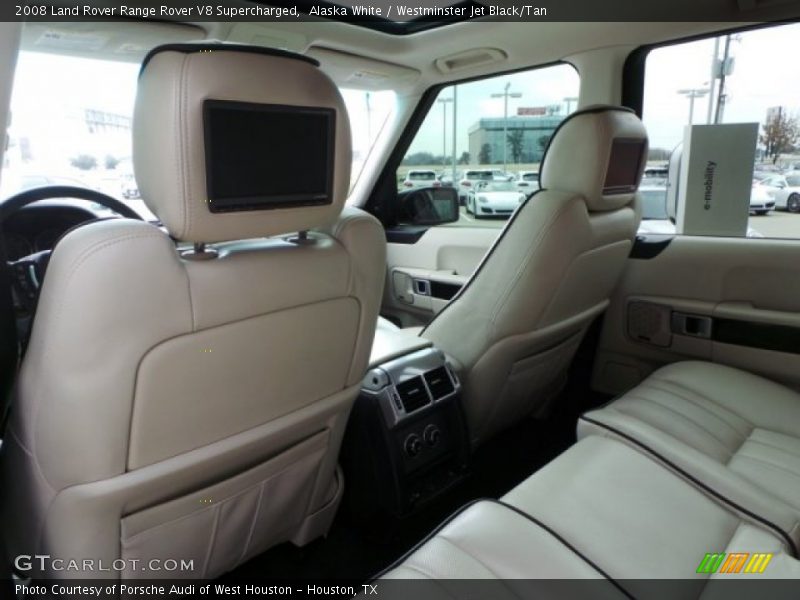 Alaska White / Westminster Jet Black/Tan 2008 Land Rover Range Rover V8 Supercharged