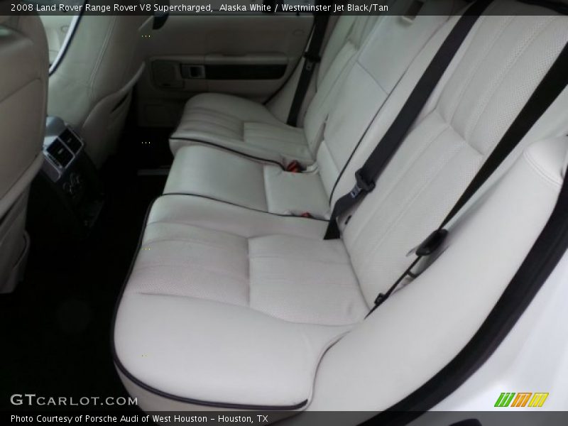 Alaska White / Westminster Jet Black/Tan 2008 Land Rover Range Rover V8 Supercharged