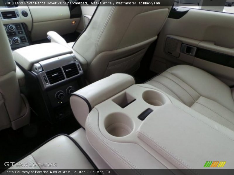 Alaska White / Westminster Jet Black/Tan 2008 Land Rover Range Rover V8 Supercharged
