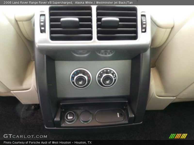Alaska White / Westminster Jet Black/Tan 2008 Land Rover Range Rover V8 Supercharged