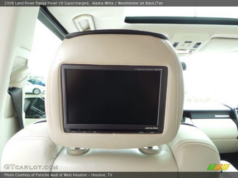 Alaska White / Westminster Jet Black/Tan 2008 Land Rover Range Rover V8 Supercharged