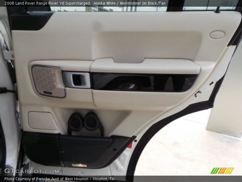Alaska White / Westminster Jet Black/Tan 2008 Land Rover Range Rover V8 Supercharged