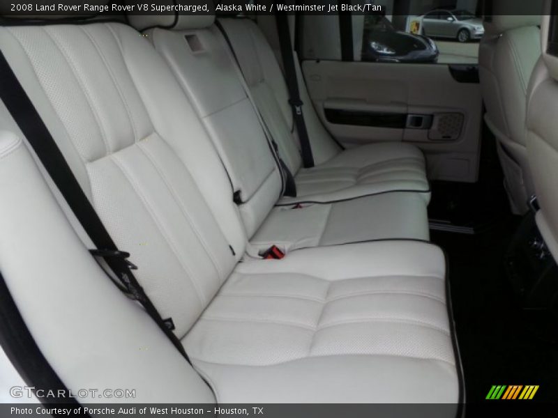 Alaska White / Westminster Jet Black/Tan 2008 Land Rover Range Rover V8 Supercharged