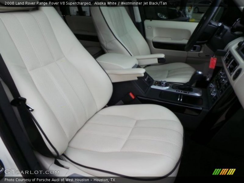 Alaska White / Westminster Jet Black/Tan 2008 Land Rover Range Rover V8 Supercharged