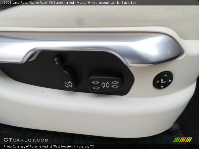 Alaska White / Westminster Jet Black/Tan 2008 Land Rover Range Rover V8 Supercharged