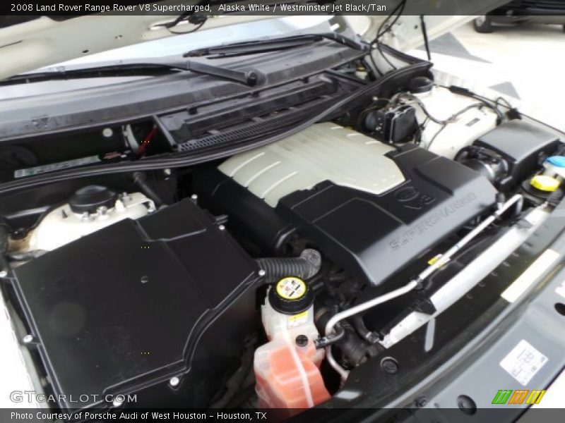 Alaska White / Westminster Jet Black/Tan 2008 Land Rover Range Rover V8 Supercharged
