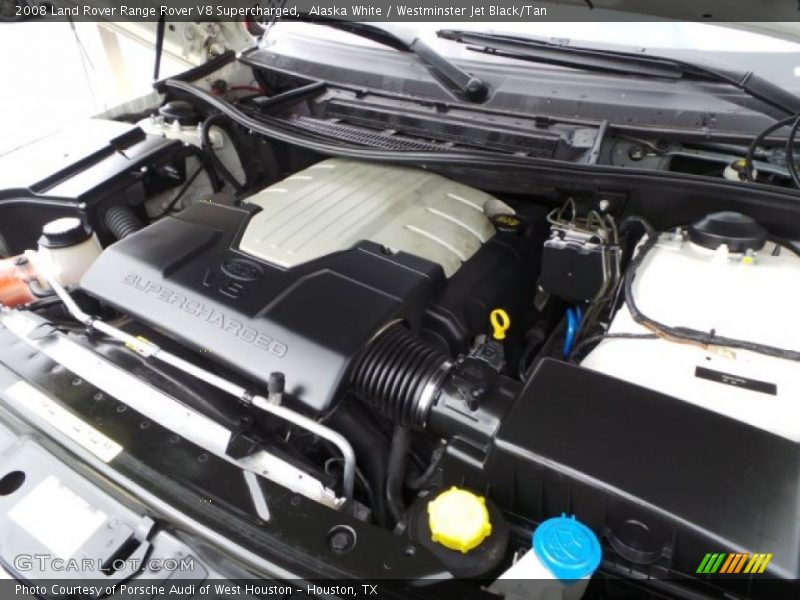 Alaska White / Westminster Jet Black/Tan 2008 Land Rover Range Rover V8 Supercharged