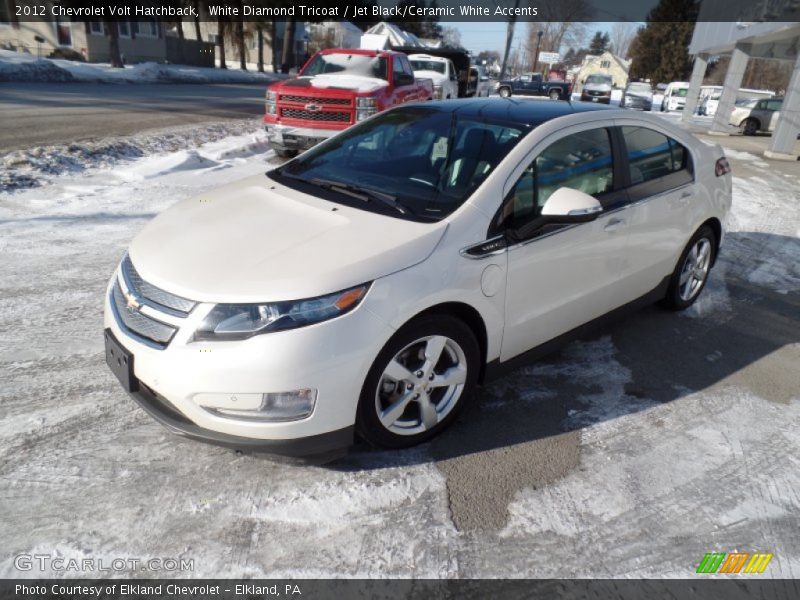 White Diamond Tricoat / Jet Black/Ceramic White Accents 2012 Chevrolet Volt Hatchback