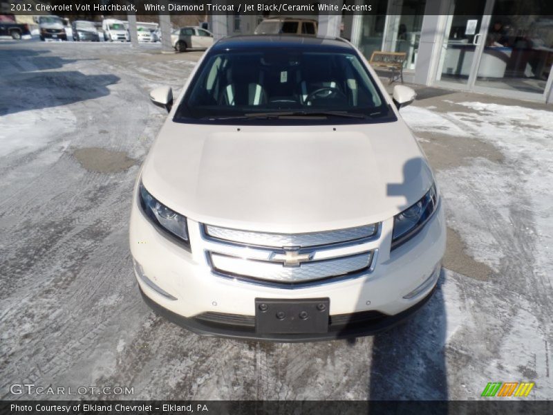 White Diamond Tricoat / Jet Black/Ceramic White Accents 2012 Chevrolet Volt Hatchback