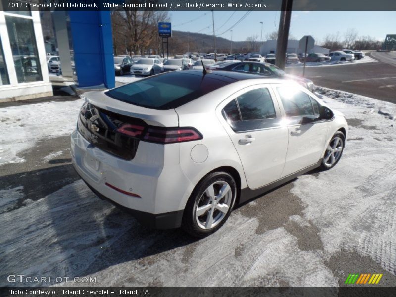 White Diamond Tricoat / Jet Black/Ceramic White Accents 2012 Chevrolet Volt Hatchback