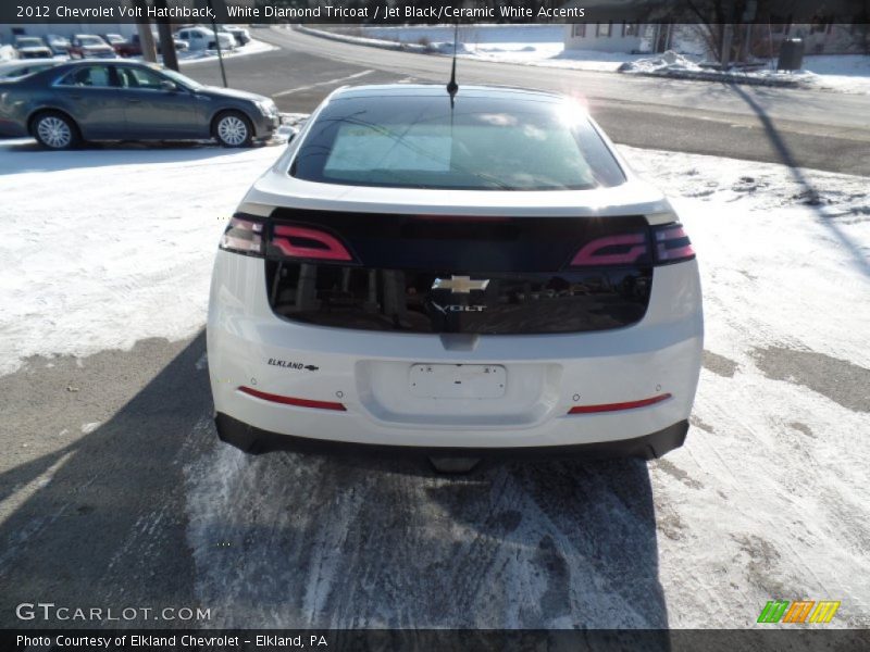 White Diamond Tricoat / Jet Black/Ceramic White Accents 2012 Chevrolet Volt Hatchback