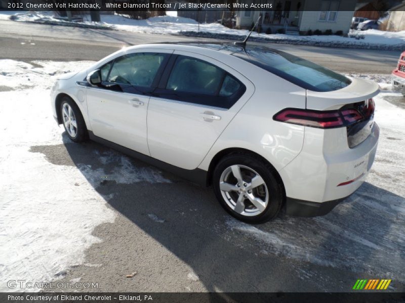 White Diamond Tricoat / Jet Black/Ceramic White Accents 2012 Chevrolet Volt Hatchback