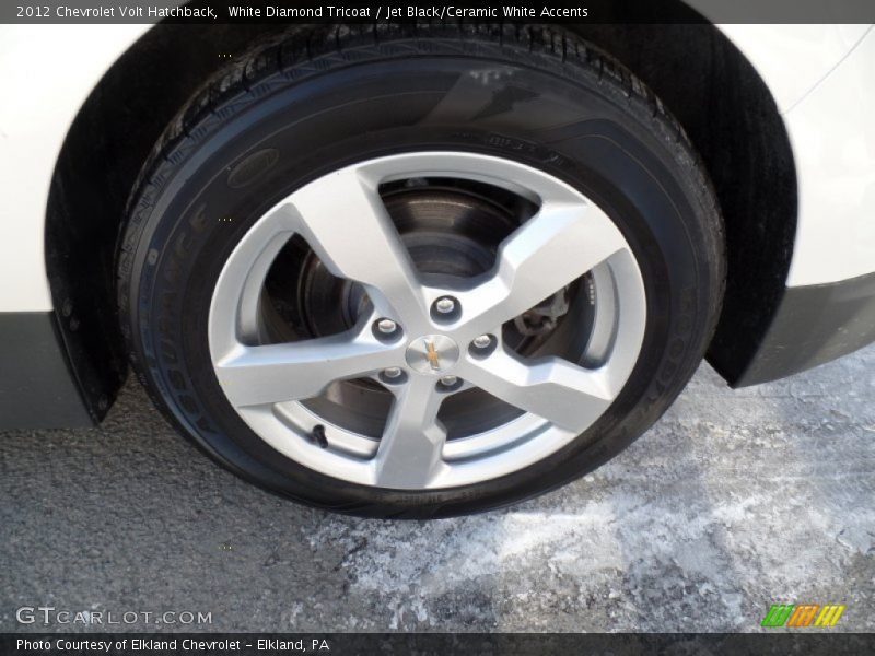 White Diamond Tricoat / Jet Black/Ceramic White Accents 2012 Chevrolet Volt Hatchback