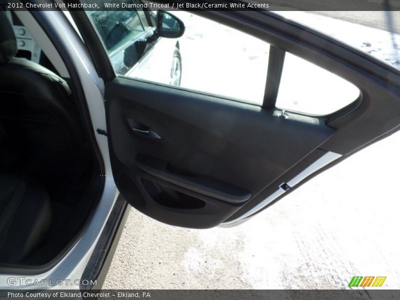 White Diamond Tricoat / Jet Black/Ceramic White Accents 2012 Chevrolet Volt Hatchback