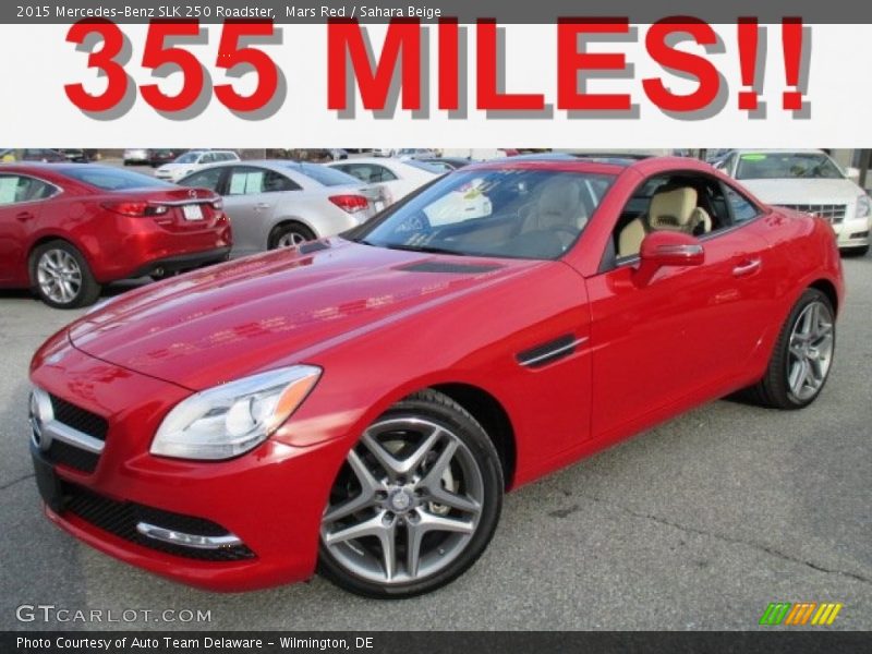 Mars Red / Sahara Beige 2015 Mercedes-Benz SLK 250 Roadster