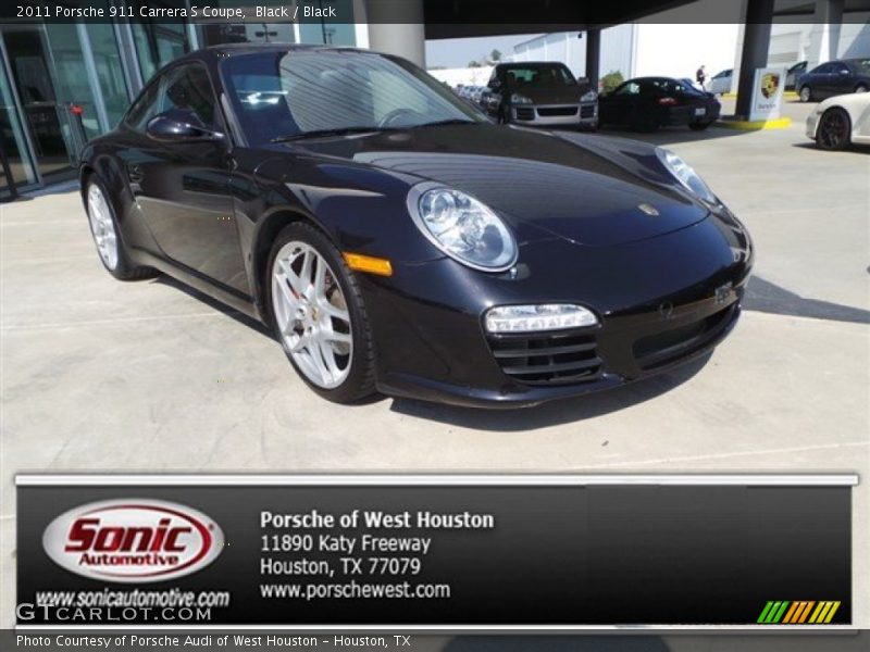 Black / Black 2011 Porsche 911 Carrera S Coupe