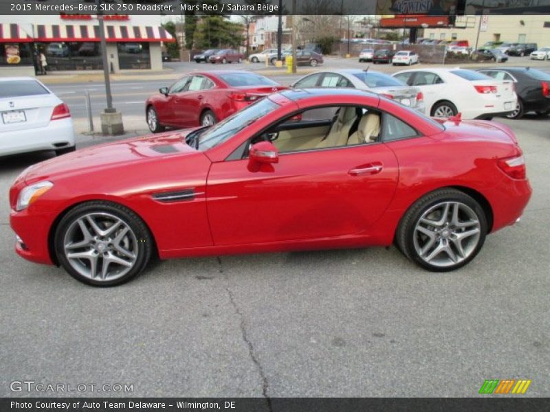 Mars Red / Sahara Beige 2015 Mercedes-Benz SLK 250 Roadster