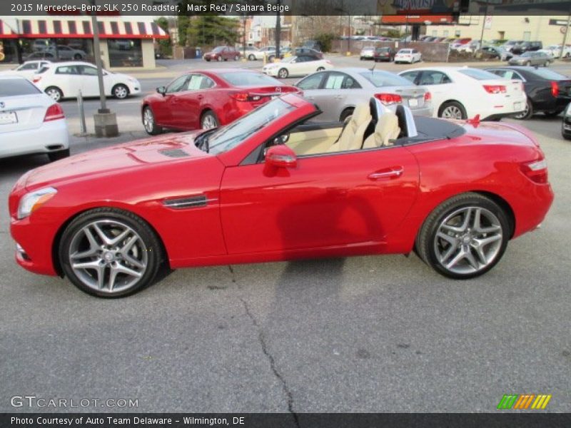 Mars Red / Sahara Beige 2015 Mercedes-Benz SLK 250 Roadster