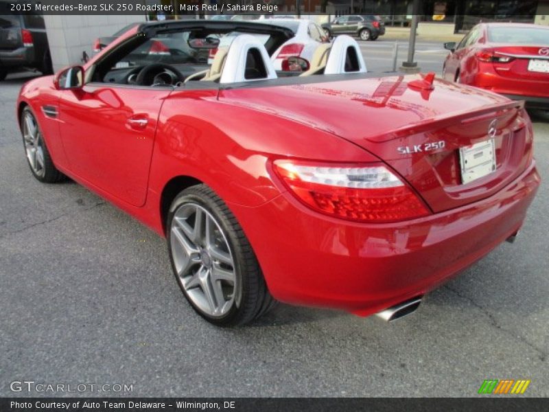 Mars Red / Sahara Beige 2015 Mercedes-Benz SLK 250 Roadster