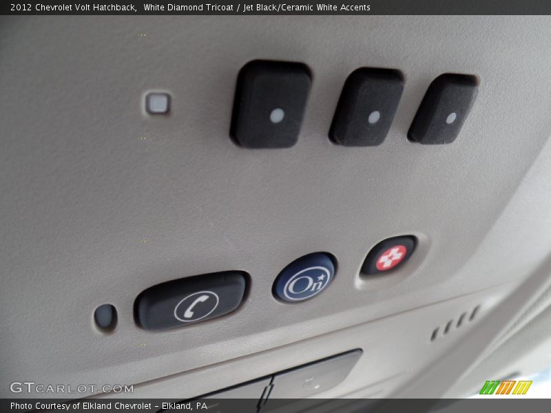 White Diamond Tricoat / Jet Black/Ceramic White Accents 2012 Chevrolet Volt Hatchback