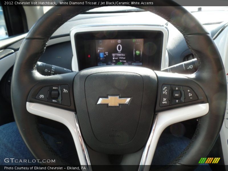 White Diamond Tricoat / Jet Black/Ceramic White Accents 2012 Chevrolet Volt Hatchback