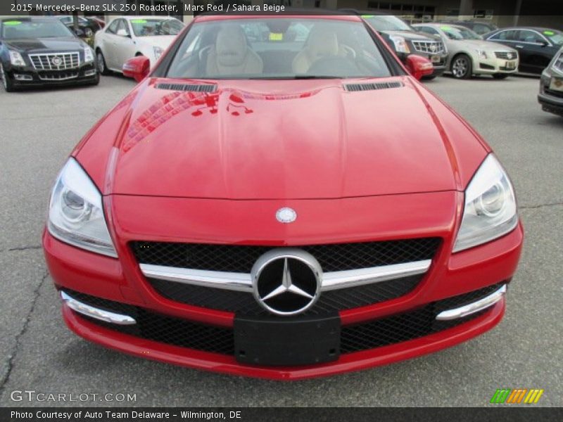 Mars Red / Sahara Beige 2015 Mercedes-Benz SLK 250 Roadster