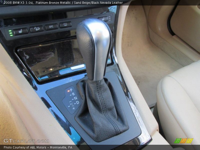 Platinum Bronze Metallic / Sand Beige/Black Nevada Leather 2008 BMW X3 3.0si