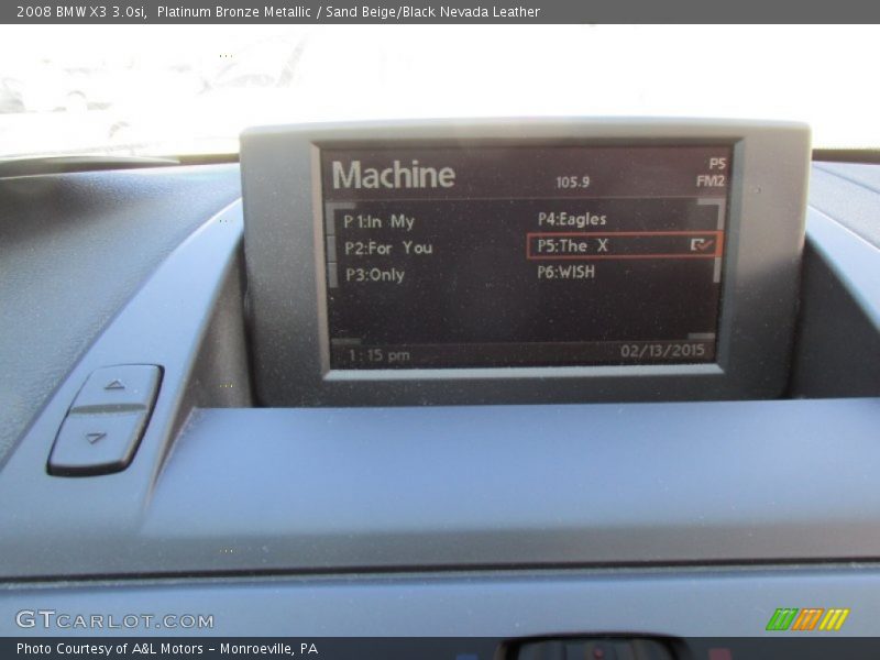 Platinum Bronze Metallic / Sand Beige/Black Nevada Leather 2008 BMW X3 3.0si