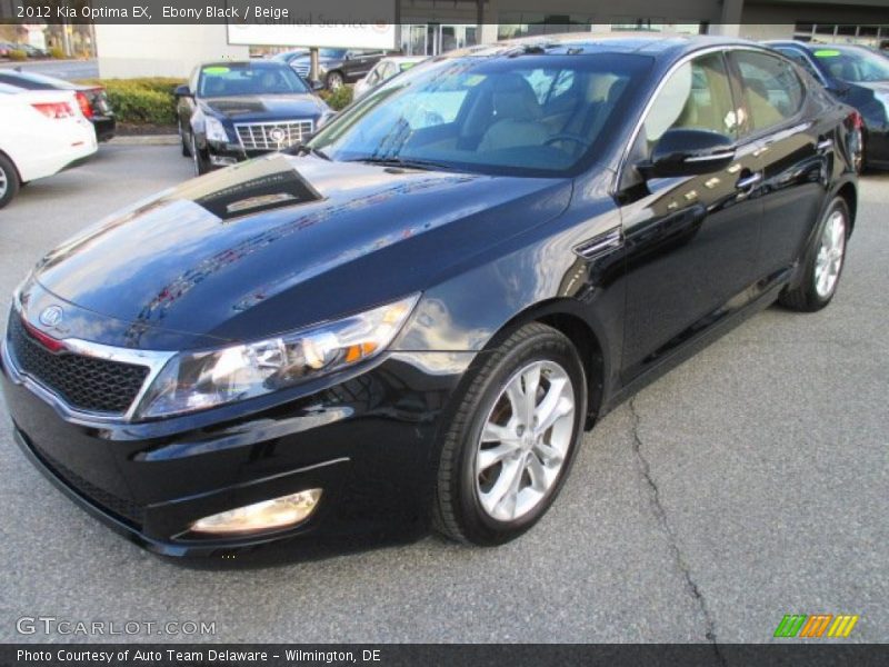 Ebony Black / Beige 2012 Kia Optima EX