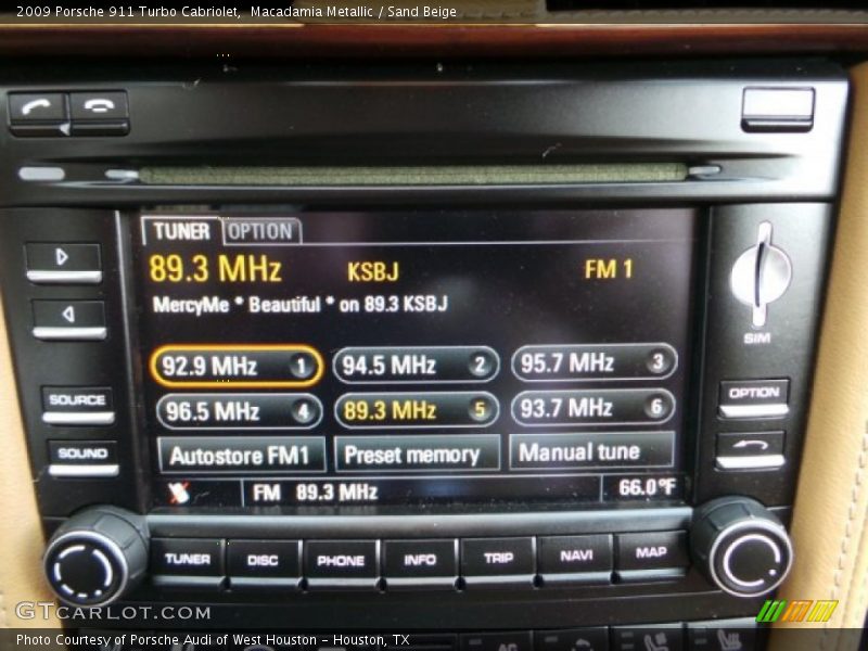 Macadamia Metallic / Sand Beige 2009 Porsche 911 Turbo Cabriolet