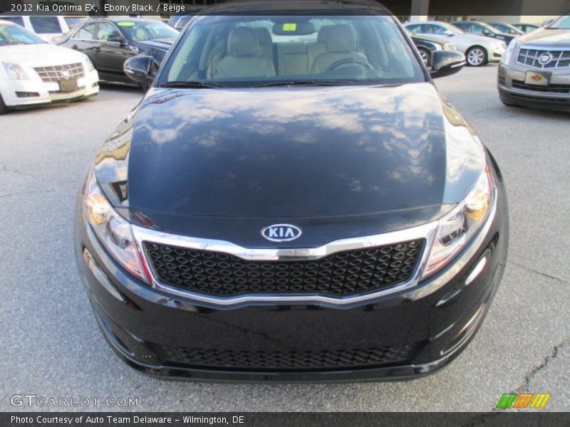 Ebony Black / Beige 2012 Kia Optima EX