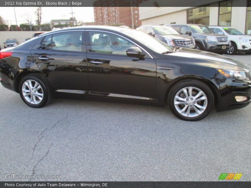 Ebony Black / Beige 2012 Kia Optima EX