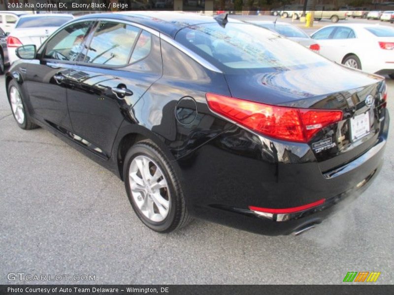 Ebony Black / Beige 2012 Kia Optima EX