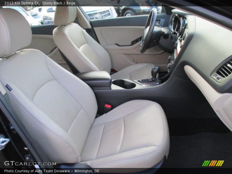 Ebony Black / Beige 2012 Kia Optima EX