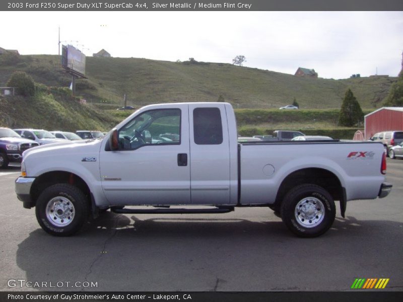 Silver Metallic / Medium Flint Grey 2003 Ford F250 Super Duty XLT SuperCab 4x4