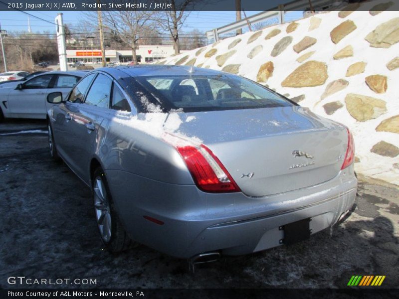 Rhodium Silver Metallic / Jet/Jet 2015 Jaguar XJ XJ AWD