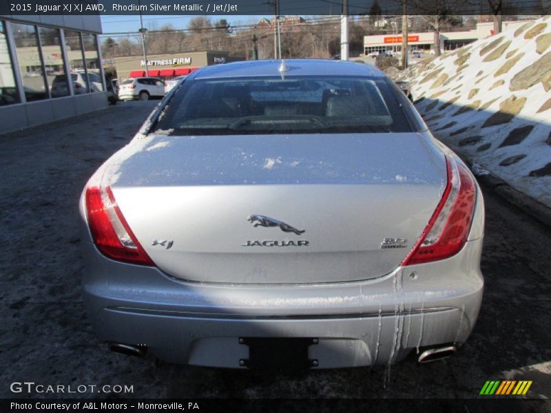 Rhodium Silver Metallic / Jet/Jet 2015 Jaguar XJ XJ AWD