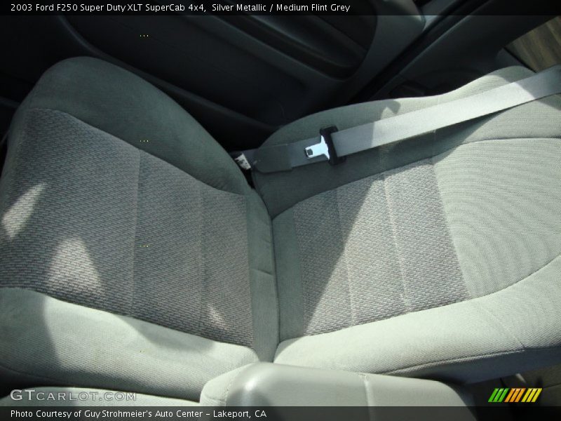 Silver Metallic / Medium Flint Grey 2003 Ford F250 Super Duty XLT SuperCab 4x4