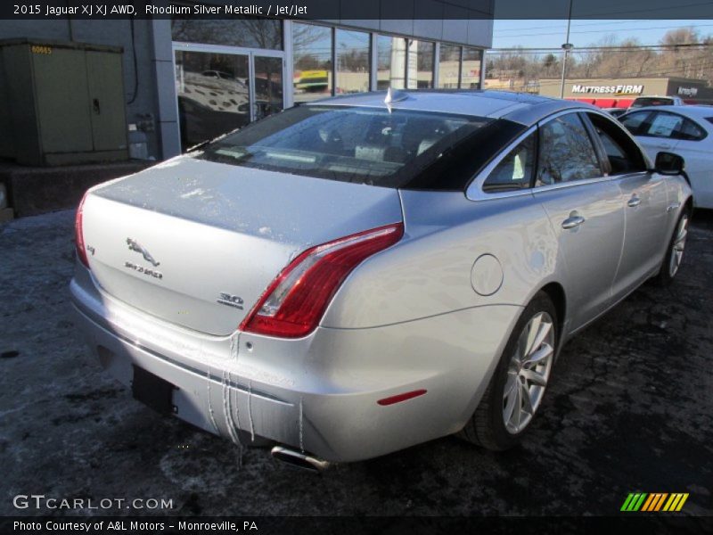 Rhodium Silver Metallic / Jet/Jet 2015 Jaguar XJ XJ AWD
