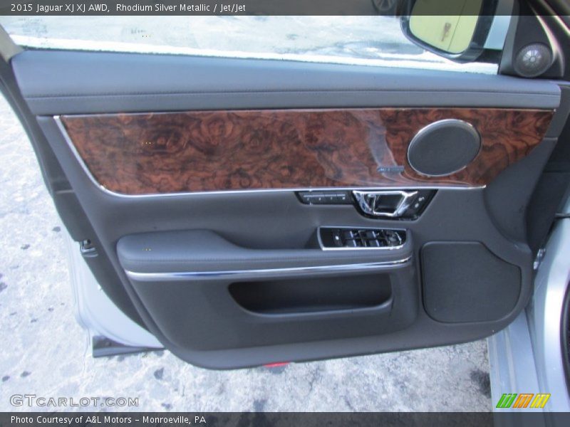 Rhodium Silver Metallic / Jet/Jet 2015 Jaguar XJ XJ AWD