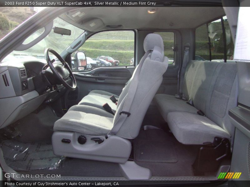  2003 F250 Super Duty XLT SuperCab 4x4 Medium Flint Grey Interior