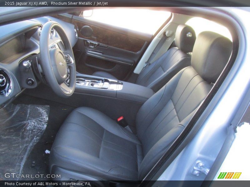 Rhodium Silver Metallic / Jet/Jet 2015 Jaguar XJ XJ AWD