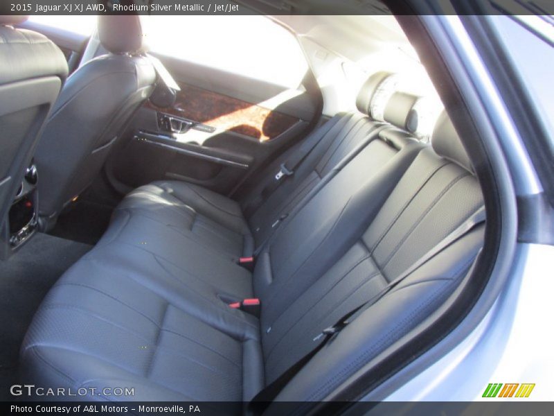 Rhodium Silver Metallic / Jet/Jet 2015 Jaguar XJ XJ AWD