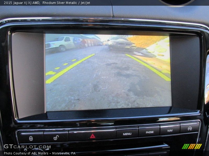 Rhodium Silver Metallic / Jet/Jet 2015 Jaguar XJ XJ AWD