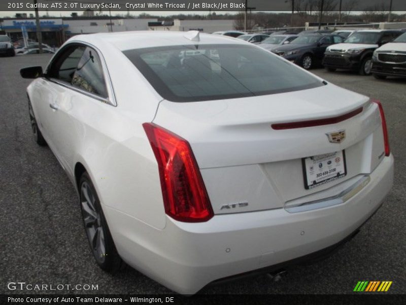 Crystal White Tricoat / Jet Black/Jet Black 2015 Cadillac ATS 2.0T Luxury Sedan